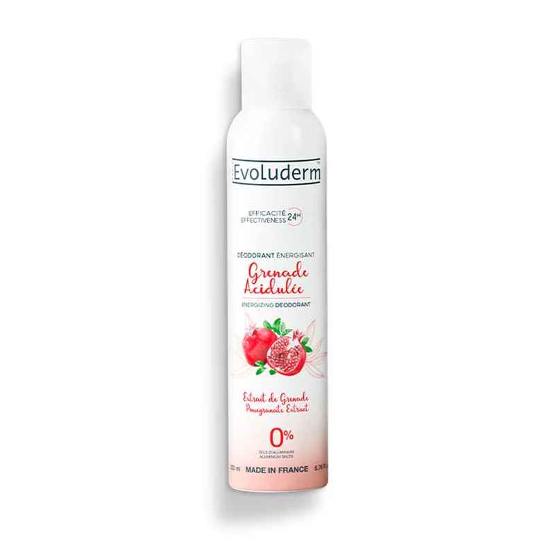 EVOLUDERM DEODORANT ENERGISANT GRENADE ACIDULEE 24H EFFICACITE 200ML