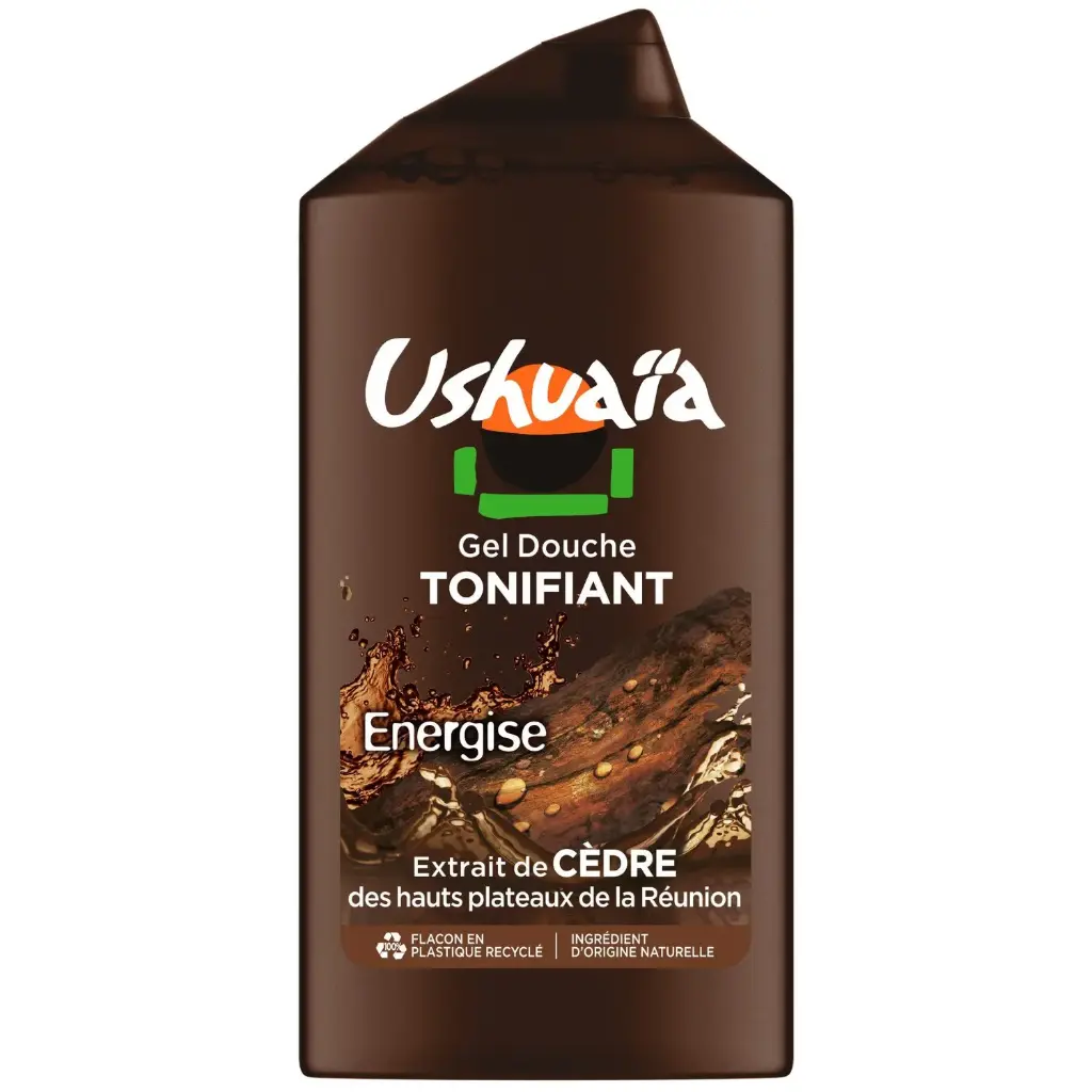 USHUAIA GEL DOUCHE TONIFIANT ENERGISE EXTRAIT DE CEDRE 300ML