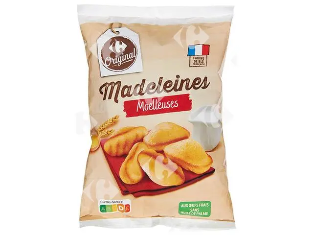 BIPAN FECHTA MADELEINES AUX OEUFS FRAIS 250G