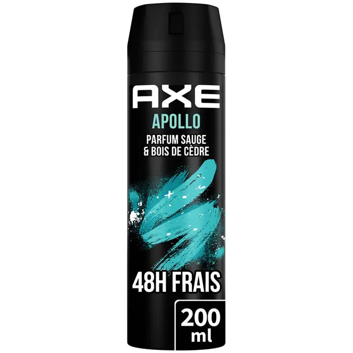 AXE APOLLO PARFUM SAUGE ET BOIS DE CEDRE 48H NON-STOP FRAIS DEODORANT 200ML