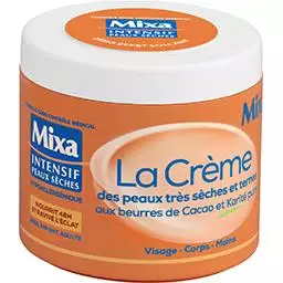 MIXA INTENSIF PEAUX SECHES LA CREME DES PEAUX TRES SECHES ET TERMES AUX BEURRES DE CACAO ET KARITE PURS 400ML