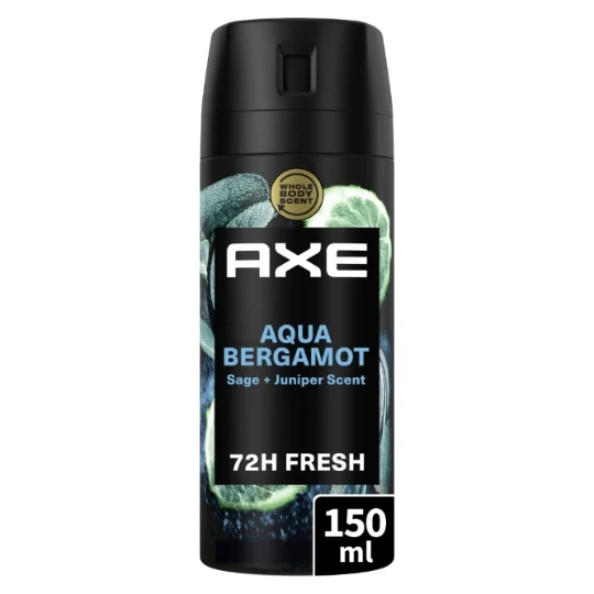 AXE AQUA BERGAMOT 72H FRESH DEODORANT 150ML