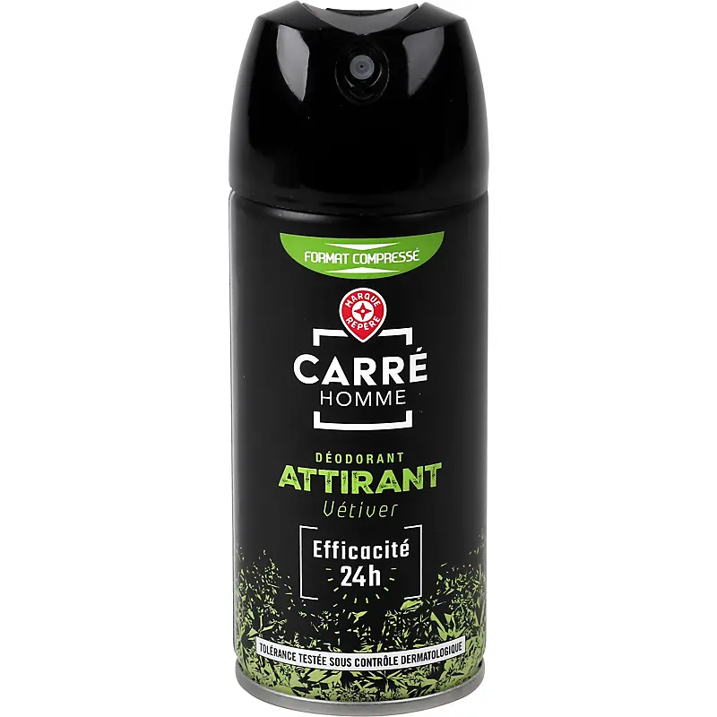 CARRE HOMME DEODORANT ATTIRANT VETIVER EFFICACITE 24H DEODORANT 100ML