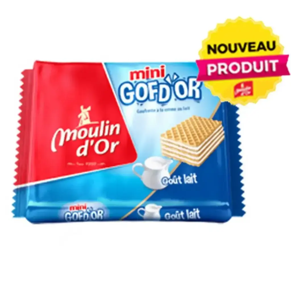 MOULIN D'OR MINI GOFD'OR GAUFRETTE FOURREE A LA CREME GOUT LAIT 30GR