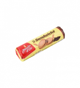 MOULIN D'OR LE SANDWICHE BISCUITS GOUT VANILLE FOURRES A LA CREME GOUT CHOCOLAT 190GR