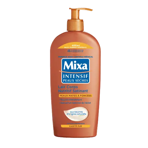 MIXA LAIT INTENSIF PEAUX SECHES LAIT CORPS NUTRITIF SATINAT KARITE PUR 400ML