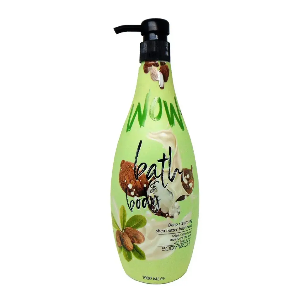  WOW BATH BODY DEEP CLEANSING SHEA BUTTER FRESHNESS BODY WASH 1000ML