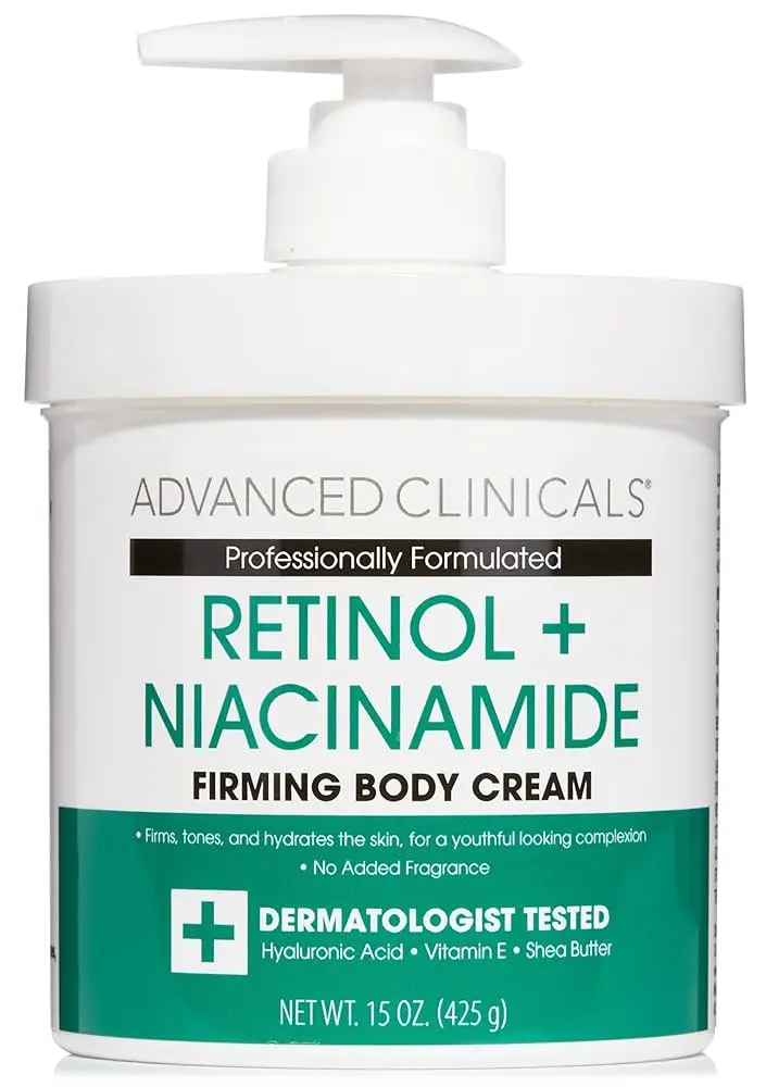 ADVANCED CLINICALS RETINOL + NIACIMIDE FIRMING BODY CREAM 424G