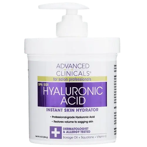 ADVANCED CLINICALS HYALURONIC ACID HYDRATING BODY CREAM 454G