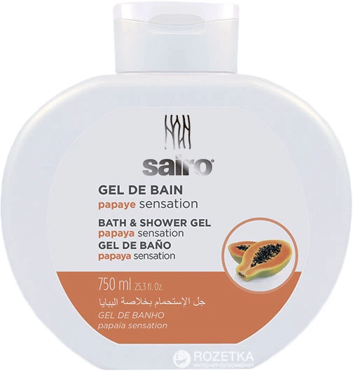 SAIRO GEL DE BAIN PAPAYE SENSATION 750ML