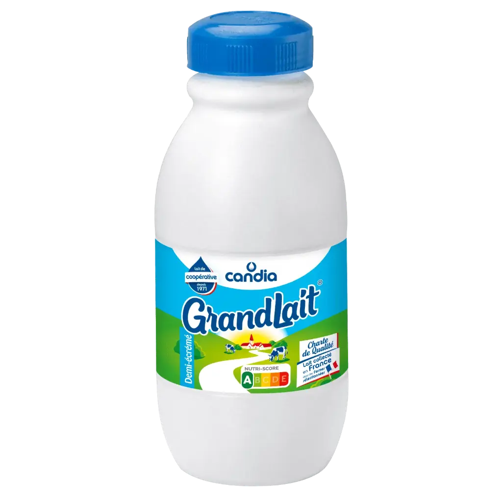 CANDIA LE LAIT DEMI-ECREME 50CL