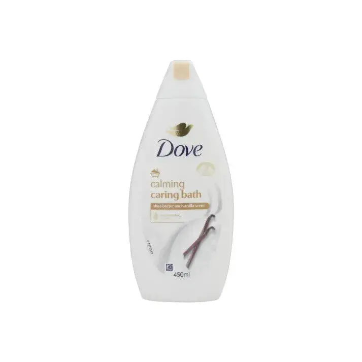 DOVE CALMING CARING BATH SHEA BUTTER AND VANILLA SCENT BODY WASH 720ML