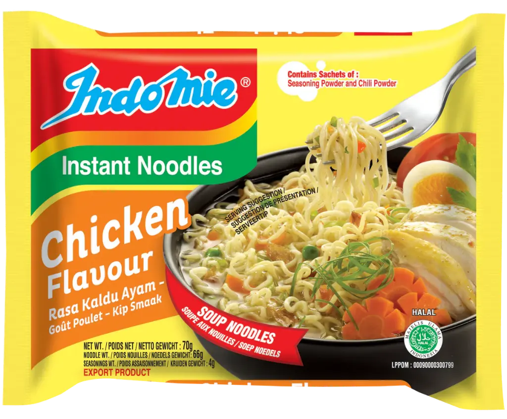 INDOMIE INSTANT NOODLES CHIKEN FLAVOR 70G