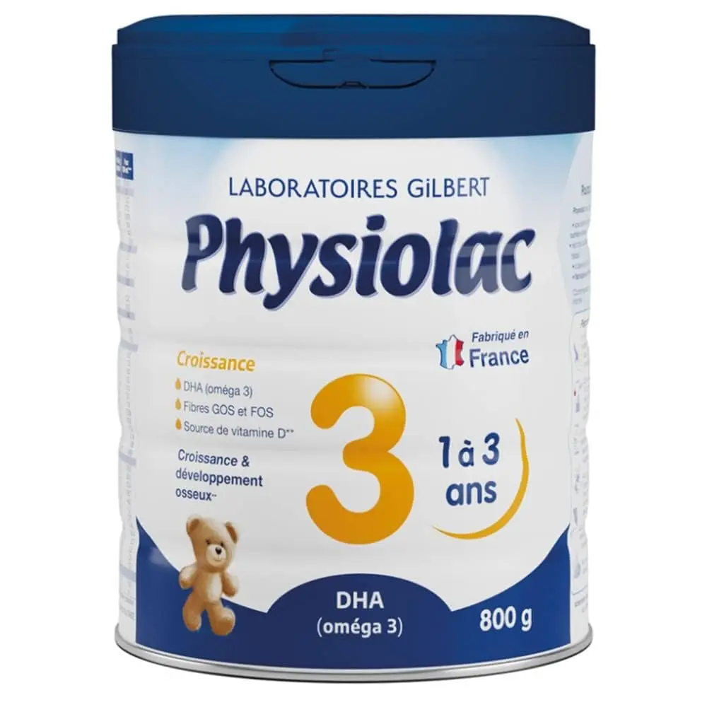 PHYSIOLAC CROISSANCE N°3 1 A 3 ANS 800G