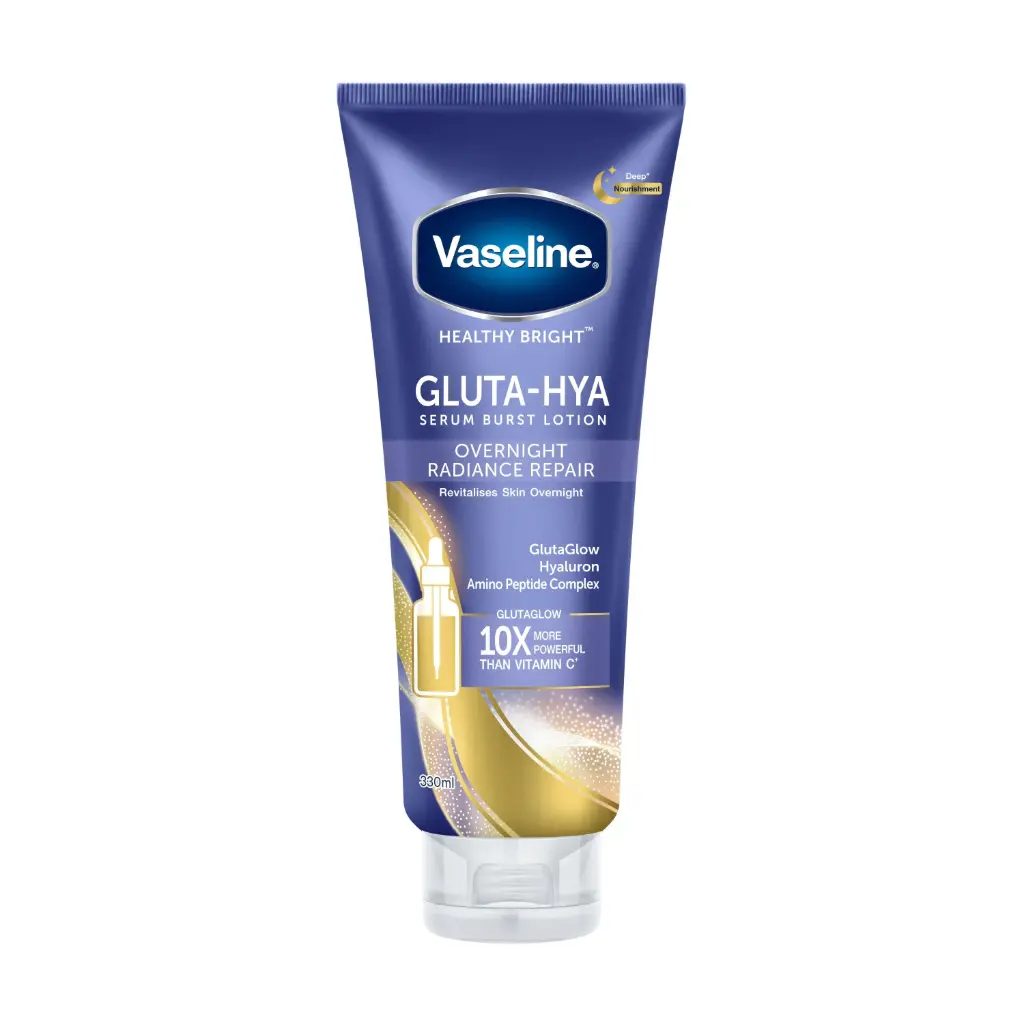 VASELINE HEALTHY BRIGHT GLUTA-HYA OVERNIGHT RADIANCE REPAIR 330ML