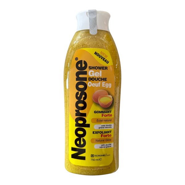 NEPROSONE GEL DOUCHE OEUF EGG GOMMANT FORTE EXFOLIANT FORTE 750ML