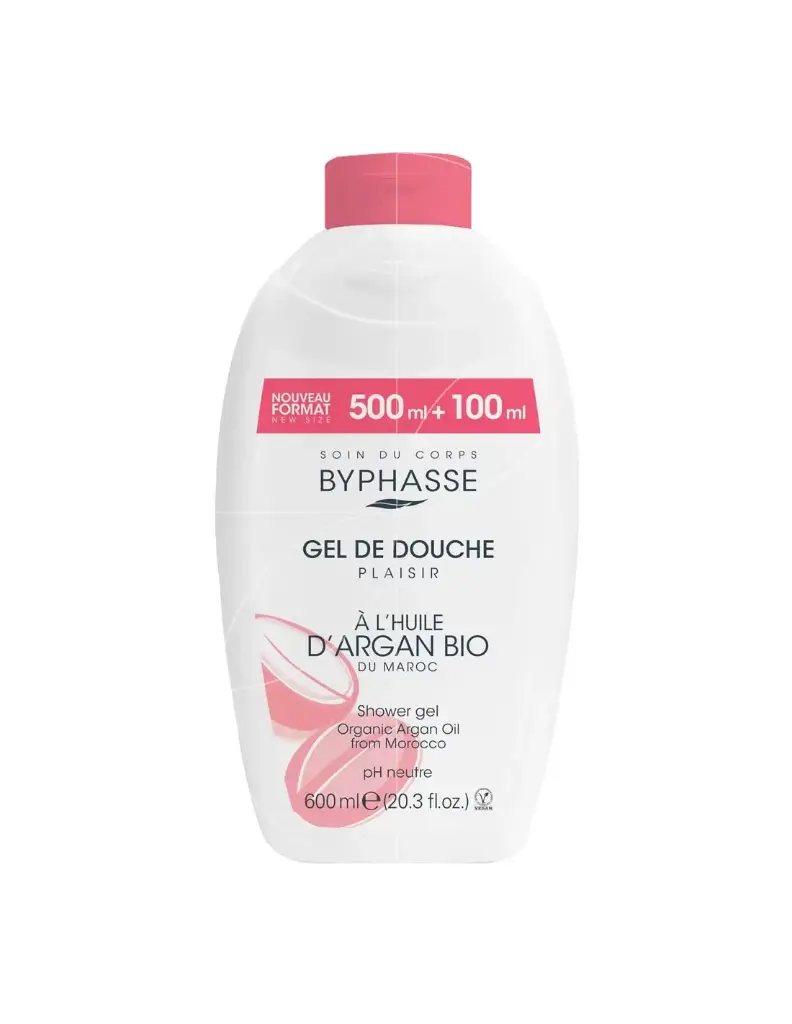 BYPHASSE GEL DE DOUCHE A L'HUILE D'ARGAN BIO 600ML