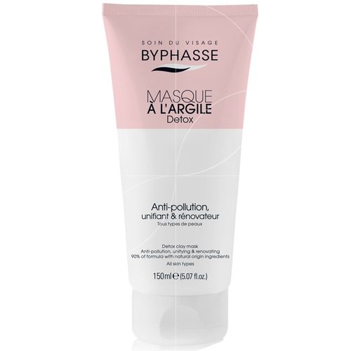BYPHASSE MASQUE A L'argile DETOX ANTI-AGE DIPEPTIDE CARNOSINE ANTI-POLLUTION 150ML