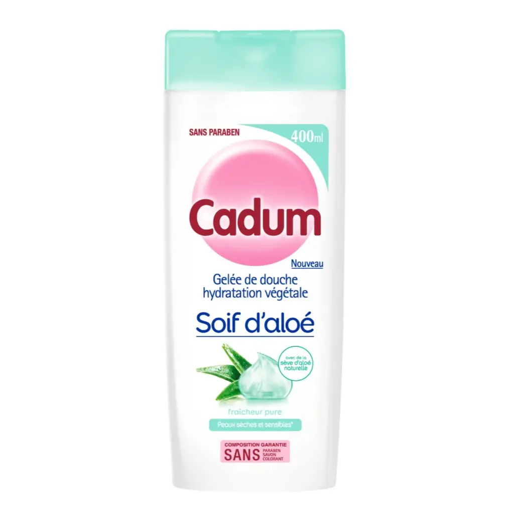 CADUM GELEE DE DOUCHE HYDRATATION VEGETALE SOIF D'aloe 400ml