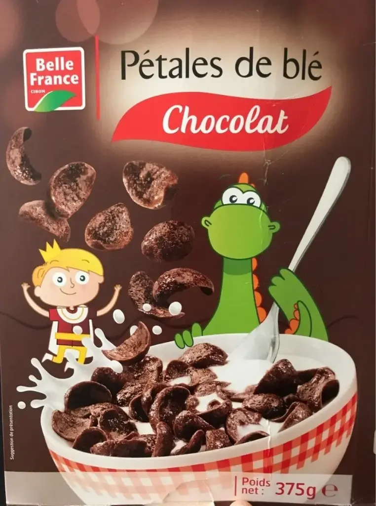 BELLE FRANCE PETALES DE CEREALES CHOCOLAT 375G