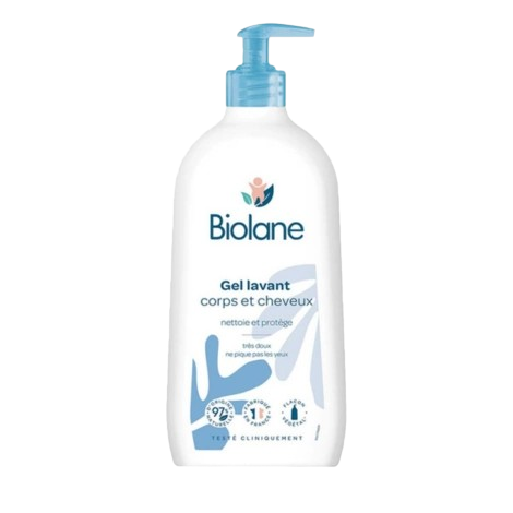 BIOLANE GEL LAVANT CORPS ET CHEVEUX 750ML