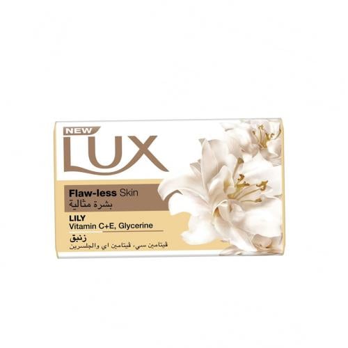 LUX FLAW-LESS SKIN LILY VITAMIN C+E GLYCERINE SAVON 120G