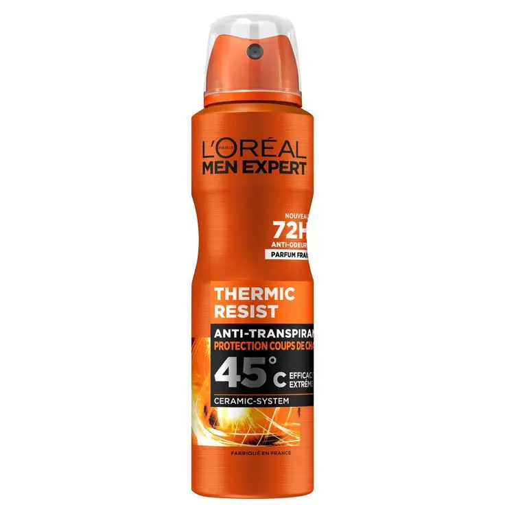 L'OREAL THERMIC RESIST HEAT PROTECT 48H ANTI-PERSPIRANT EFFECTIVE EVEN AT 45°C 250ML