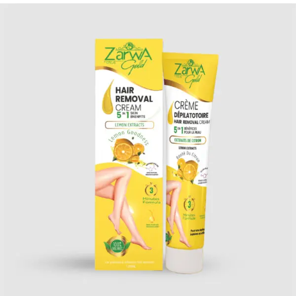 ZARWA GOLD CREME DEPILATOIRE 5EN1 EXTRAITS DE CITRON 120ML