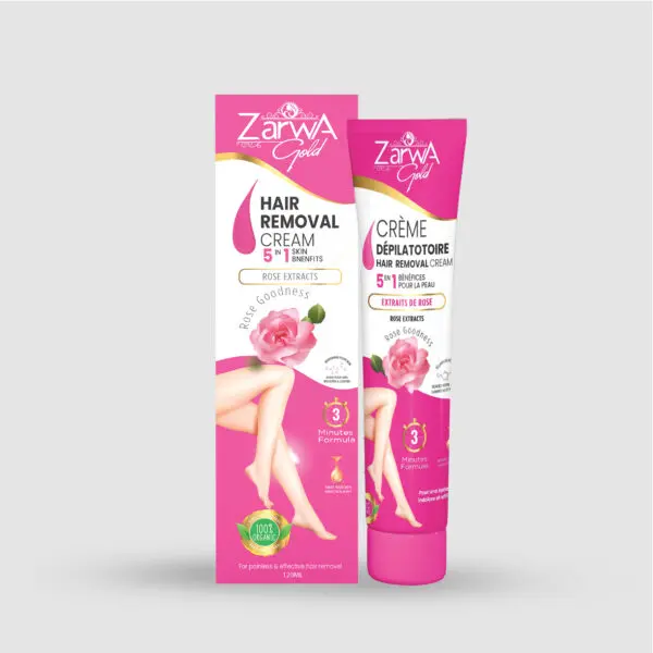 ZARWA GOLD CREME DEPILATOIRE 5EN1 EXTRAITS DE ROSE 120ML