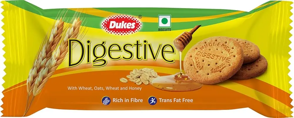 DUKES DIGESTIVE WITH WHEAT OATS AND HONEY 100G