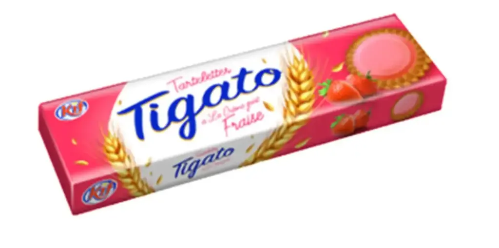 KIF TIGATO TARTELETTES A LA CREME GOUT FRAISE 125G