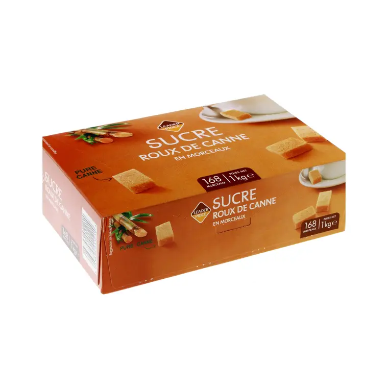 SUCRE ROUX DE CANNE EN MORCEAUX AGRO SBS 1KG