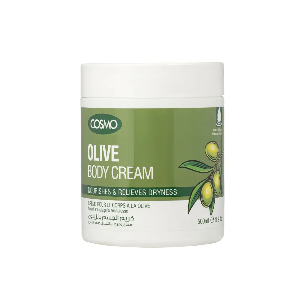 COSMO OLIVE BODY CREAM NOURISHES ET RELIEVES DRYNESS 500ML