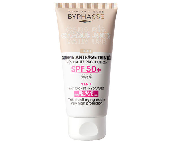 BYPHASSE CHAQUE JOUR CREME ANTI-AGE TEINTE SPF 50+ 50ML