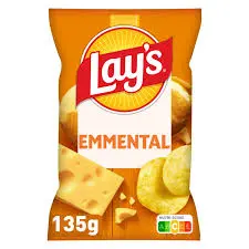 LAY'S SAVEUR EMMENTAL POMME DE TERRE DE QUALITE 135G