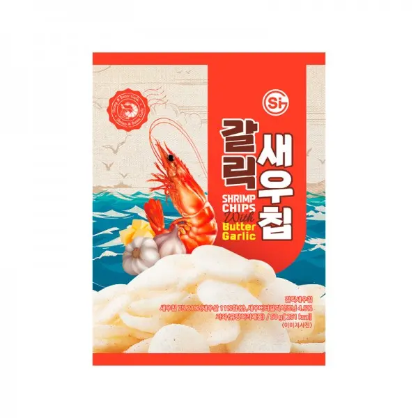 SHRIMP CHIPS WITH BUTTER GARLIC 50G