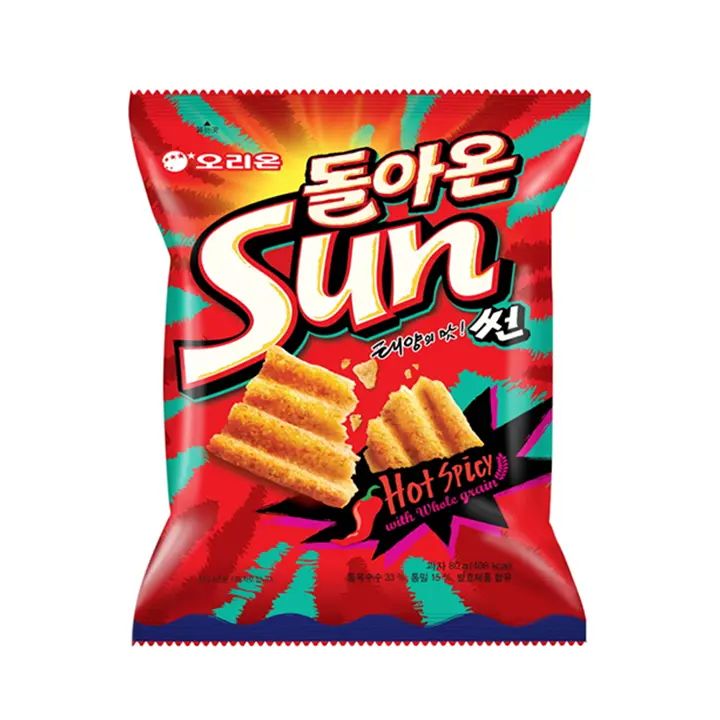 SUN HOT SPICE WITH WHOLE GRAIN CHIPS 80G 