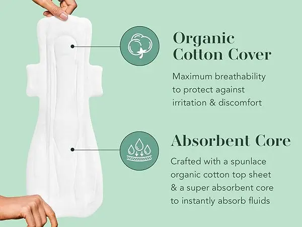SOONSOODAY ORGANIC COTTON COVER SLIM OVERNIGHT 8PADS