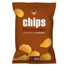 CHIPS PAYSANNES CRAQUANTES ET ONDULEES 150G
