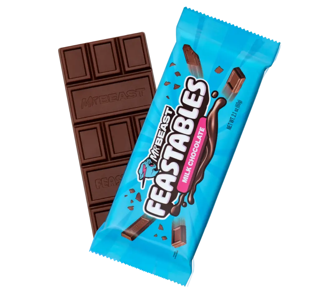 MRBEAST FEASTABLES MILK CHOCOLATE 60G