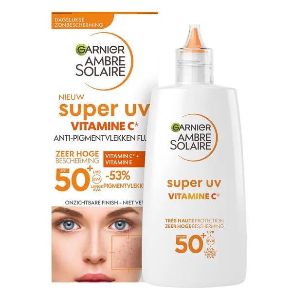 GARNIER AMBRE SOLAIRE SUPER UV VITAMINE C TRES HAUTE 50+ 40ML