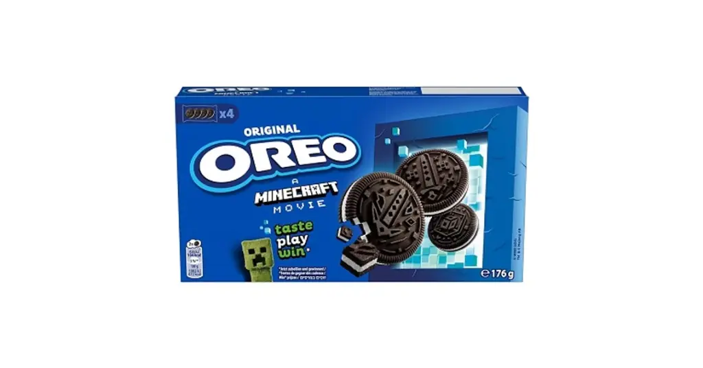 ×4 ORIGINAL OREO A MINECRAFT MOVIE TASTE PLAY WIN 176G 