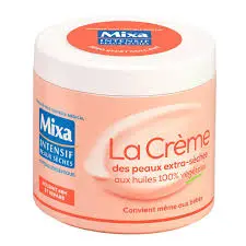 MIXA INTENSIF PEAUX SECHES LA CREME DES PEAUX EXTRA-SECHES AUX HUILES 100% VEGETALES 400ML