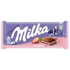 MILKA STRAWBERRY CHOCOLAT 90G