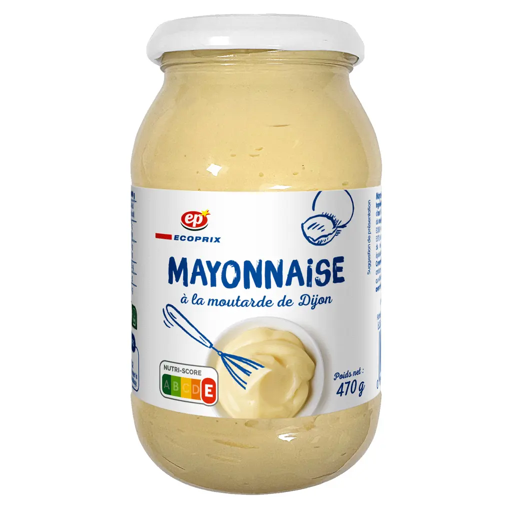 EP ECOPRIX MAYONNAISE A LA MOUTARDE DE DIJON 470G