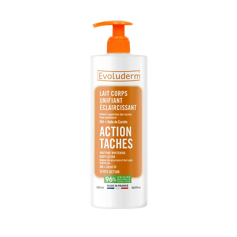 EVOLUDERM LAIT CORPS UNIFIANT ECLAICISSANT ACTION TACHES 500ML
