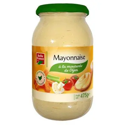 BELLE FRANCE MAYONNAISE A LA MOUTARDE DE DIJON 475G 