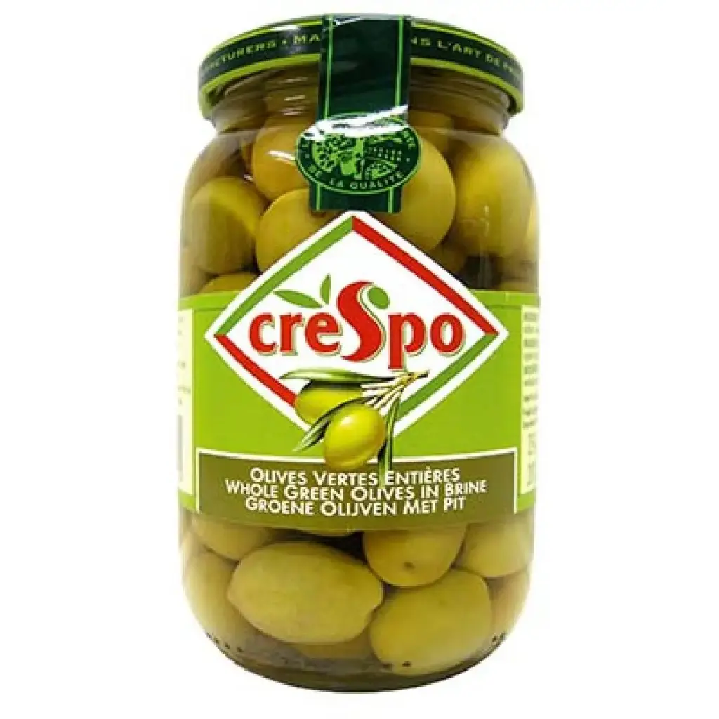 CRESPO 1920 OLIVES VERTES ENTIERES 200G