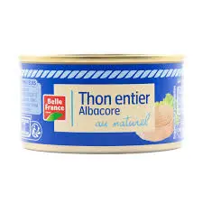 BELLE FRANCE THON ENTIER ALBACORE AU NATUREL 133G