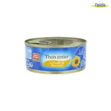 BELLE FRANCE THON ENTIER A L'HUILE DE TOURNESOL 160G